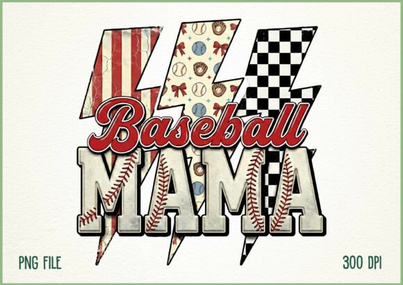 Baseball Mama Vintage Sports Mom Graphic: A Designer's Toolkit for Authentic Style