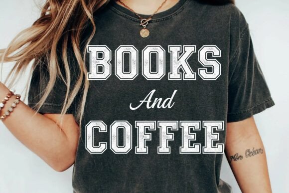 Books and Coffee Distressed Varsity Font: A Designer's Guide