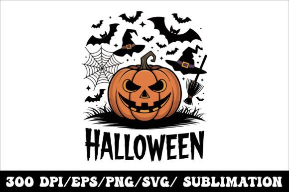 Creepy Jack-O’-Lantern Halloween Graphic: Unleash the Spooky Spirit