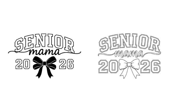 Elegant Senior Mama Bow Graphic: A Designer's Perspective