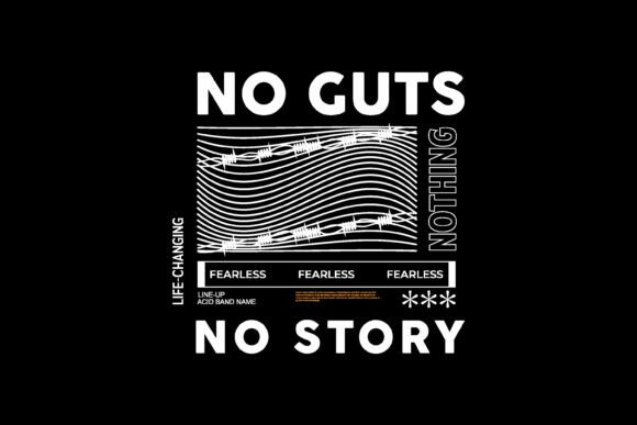 No Cuts No Story: A Typography Graphic for Bold Narratives