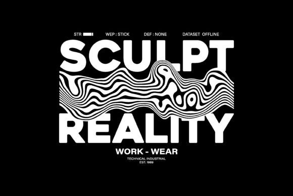 Sculpt Reality Typography Graphic: A Designer's Asset for Bold Branding