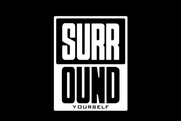 Surround Bold Typography Graphic Tee: A Design Asset for Maximum Impact