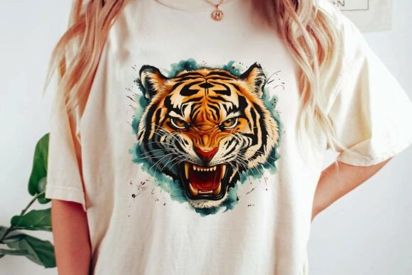 Unleash the Roar: Tiger Graphics for Bold Branding