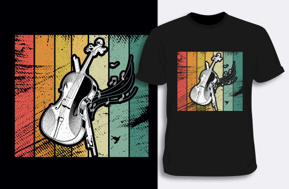 Violin Graphic T-shirt Design: More Than Just a Print